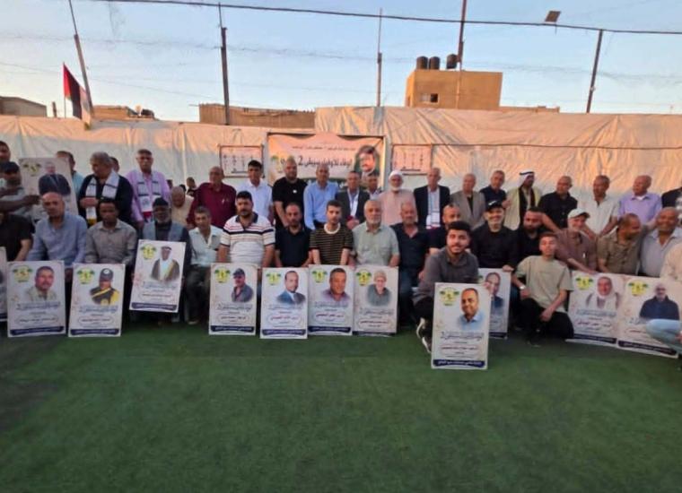 نادي دير البلح فى لوحة وفاء يكرم الراحلين