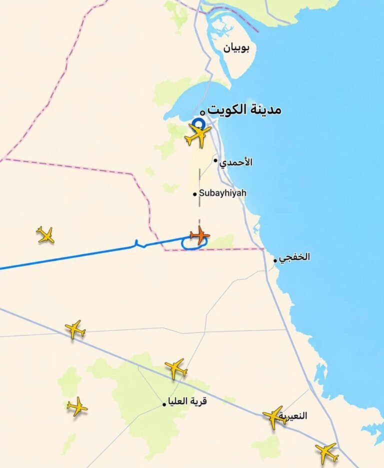 الكويت تغلق مجالها الجوي